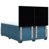 vidaXL Boxspring met matras fluweel blauw 160x200 cm
