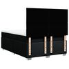 vidaXL Boxspring met matras stof zwart 140x190 cm