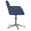 vidaXL Eetkamerstoelen 2 st draaibaar stof blauw