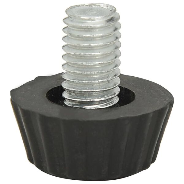 vidaXL Meubelpoten 18 st verstelbaar M8 zwart