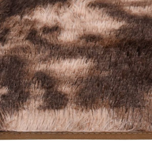 vidaXL Vloerkleed shaggy 200x140 cm taupe