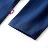Kindershirt met lange mouwen 128 marineblauw