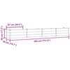 vidaXL Plantenbak Pastelgroen 480 x 50 x 45 cm Gegalvaniseerd staal