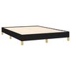 vidaXL Bedframe zonder matras stof zwart 160x200 cm