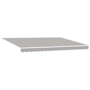 vidaXL Uitschuifbare luifel Lichtgrijs 450 &times; 350 cm Stof en Aluminium