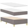 vidaXL Boxspring bed met matras met hoofdeinde Taupe 80 x 200 cm Stof