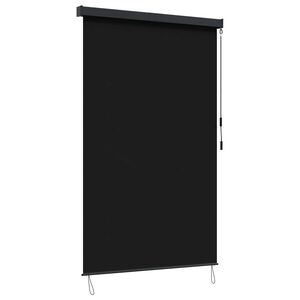 vidaXL Rolgordijn Zwart 160 x 250 cm Stof en Aluminium