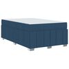 vidaXL Bedframe met matras Blauw 120 x 200 cm Stof