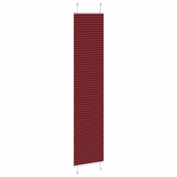 vidaXL Pliss&eacute; rolgordijn 40x200 cm stofbreedte 39,4 cm bordeauxrood