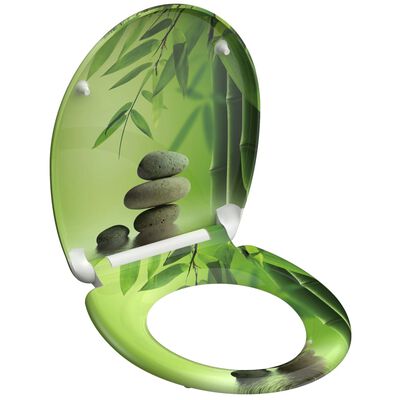 SCHÜTTE Toiletbril met soft-close GREEN GARDEN duroplast met print
