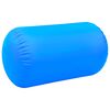 vidaXL Gymnastiekrol met pomp opblaasbaar 100x60 cm PVC blauw