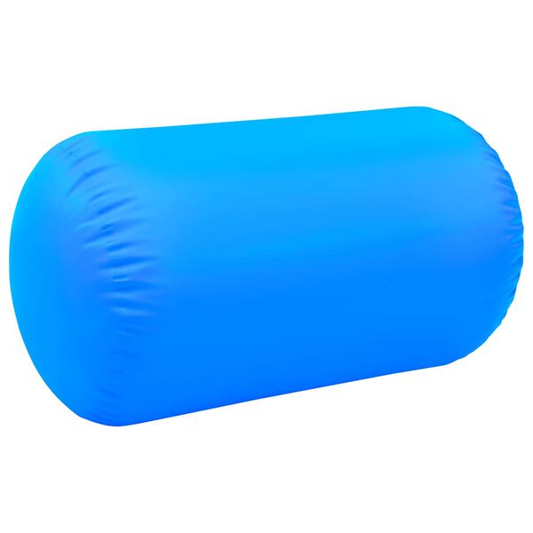 vidaXL Gymnastiekrol met pomp opblaasbaar 100x60 cm PVC blauw