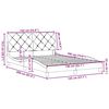 vidaXL Bedframe zonder matras stof taupe 140x190 cm