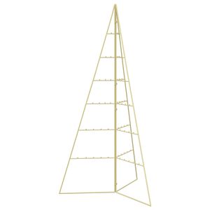 vidaXL Metalen kerstboom KUOPIO 140 cm Staal Goud