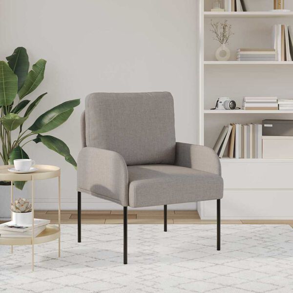 vidaXL Banken met kussen 55cm Taupe Multiplex