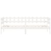 vidaXL Slaapbank zonder matras 90x200 cm massief grenenhout wit