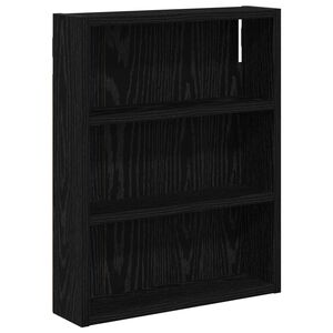 vidaXL Badkamer wandkast Zwarte Eik 40 x 10 x 50 cm Geconstrueerd hout