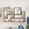 vidaXL Wandplank Wandgemonteerd Artisan Eiken 96 x 12 x 64 cm