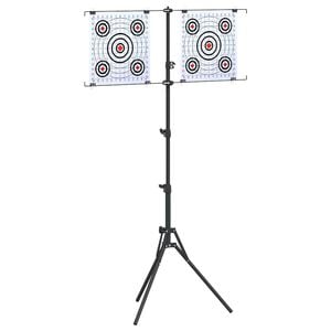 vidaXL Doelstandaard Zwart en Wit 82,5 x 51 x 150 cm Metaal