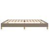 vidaXL Bedframe zonder matras stof taupe 200x200 cm