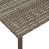 vidaXL Tuin salontafel rechthoekig 40x40x37 cm poly rattan grijs