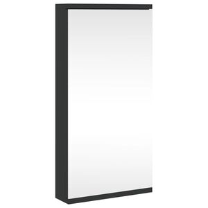 vidaXL Badkamerkast met spiegel 30x24x60 cm zwart