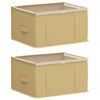 vidaXL Opbergdoos met transparant bovenraam 2 st Nonwoven stof 33,6 L