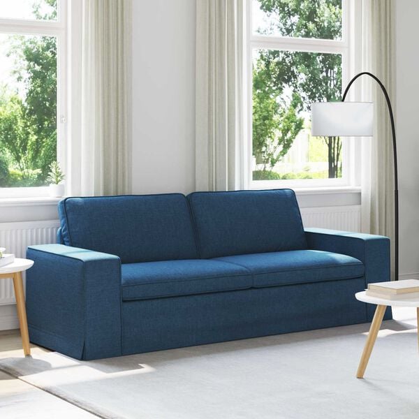 vidaXL Bank 180cm Blauw Metaal