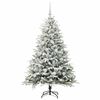 vidaXL Artificial Pre-lit Kerstboom met Ballenset Groen 150 cm