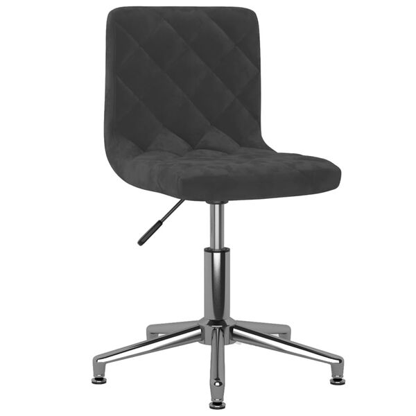 vidaXL Eetkamerstoelen draaibaar 4 st fluweel zwart