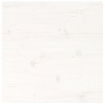 vidaXL Tafelblad vierkant 50x50x2,5 cm massief grenenhout wit