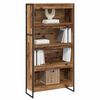 vidaXL Boekenkast 2 pcs Oud Hout 80 x 30 x 155 cm Bewerkt hout