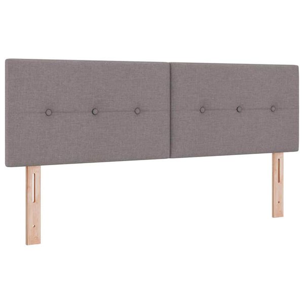 vidaXL in hoogte verstelbaar hoofdbord Taupe 144 cm Stof