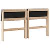 vidaXL Gestoffeerd hoofdbord Taupe 140 cm Massief grenenhout