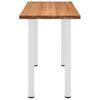 vidaXL Bartafel rechthoekig 200x80x112 cm massief eikenhout lichtbruin