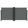 vidaXL Windscherm uittrekbaar 120x600 cm antraciet