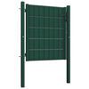 vidaXL Hekpoort PVC en staal 100x100 cm Groen