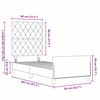 vidaXL Boxspringbed met hoofdeinde Lichtgrijs 80 x 200 cm Fluweel