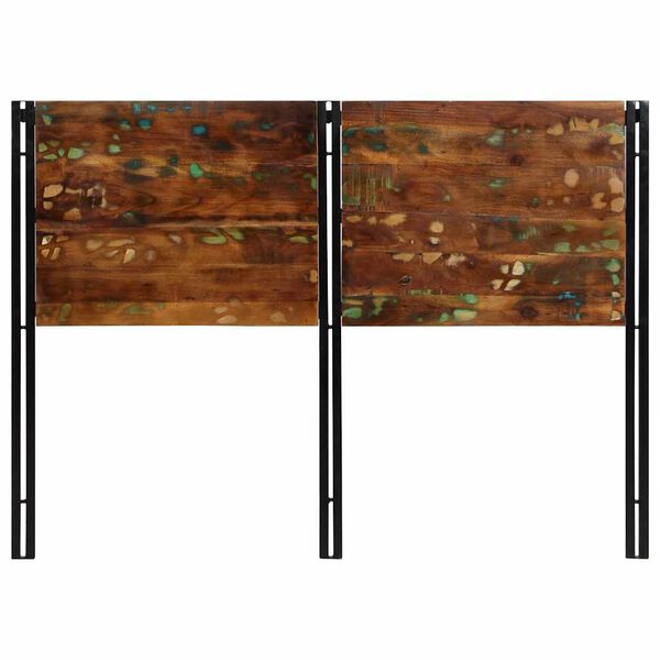 vidaXL Hoofdeinde 140 cm massief gerecycled en ijzer