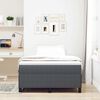 vidaXL Boxspringbed Donkergrijs 120 x 190 cm Fluweel