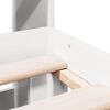 vidaXL Bed met boekenkast zonder matras grenenhout wit 140x190 cm