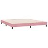 vidaXL Boxspring zonder matras fluweel roze 180x210 cm