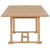 vidaXL Tuintafel verlengbaar 180-280x100x75 cm massief teakhout