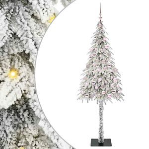 vidaXL Kerstboom met 300 LED met standaard Wit 180 cm PE en staal