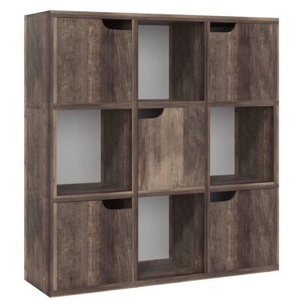 vidaXL Boekenkast 88,5x27,5x88 cm bewerkt hout gerookt eiken