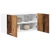 vidaXL Hangkast met opslag Oudhout 80 x 31 x 40 cm Bewerkt hout