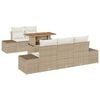 vidaXL Tuinbankenset 6 st Beige en Cr&egrave;me
