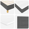 vidaXL Boxspringbed met matras Donkergrijs 200 x 160 cm Polyester