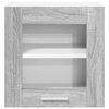 vidaXL Hangkast met opslag Grijs Sonoma 40 x 31 x 40 cm Bewerkt hout