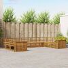 vidaXL Sofa-Sets 9 pcs Naturel Massief Acaciahout